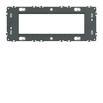 Support gallery 6 modules entraxe 57mm pour mécanismes gallery|Hager-HAGWXA456