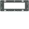 Support gallery 6 modules entraxe 57mm pour mécanismes gallery|Hager-HAGWXA456