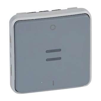 Interrupteur bipolaire témoin étanche Plexo composable IP55 10AX 250V - gris|Legrand-LEG069532