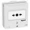 Dispositif de commande pour coupure - 2 contacts avec voyant - couleur blanc