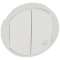 Enjoliveur antimicrobien Céliane double interrupteur/va-et-vient/poussoir -Blanc|Legrand-LEG067741