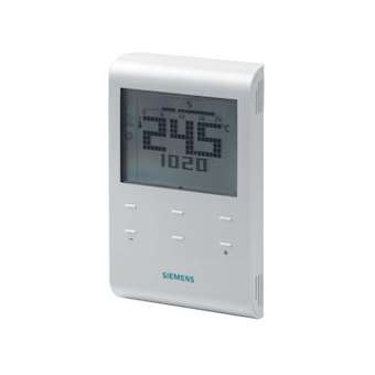 Thermostat ambiance prog. émetteur RF|Siemens HVAC-SBARDE100.1RF