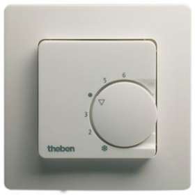Thermostat d'ambiance encastré 3 4 fils 1c inv avec cadre|Theben-THB7480131