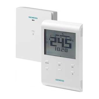 Programmateur fil pilote 4 ordres kit RF|Siemens HVAC-SBARDE100.1FPRFS