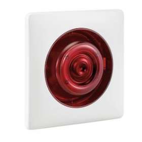 Diffuseur sonore classe B (90 dB) encastré + flash rouge|Ura-URA367211