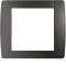 Kallysta classic plaque 1 poste peinture métal Carbone