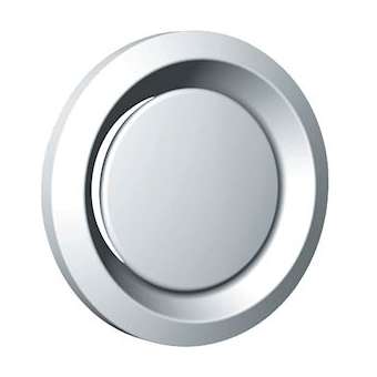 Bouche métallique réglable, 180 m3/h, obturateur réglable, manchette D 160 mm|S&P France ( Unelvent )-UNE850018