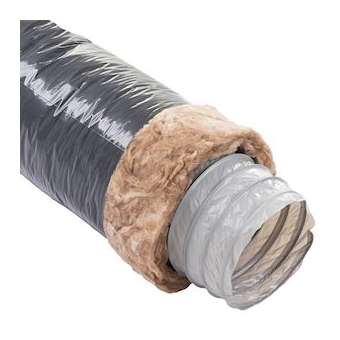 Gaine souple isolée ECOSOFT, isolation 25 mm, zéro phtalate, D 200 mm, long 6 m|S&P France ( Unelvent )-UNE813925