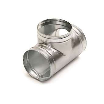 Té Equerre Galvanisé: TE 90DEG - Diamètre 200/125 mm|Aldes-ALD11093118