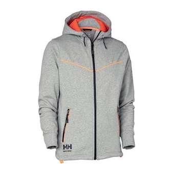 Sweat à capuche Evolution gris chiné taille L|Bizline-BIZ731805