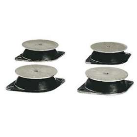 Plots antivibratiles, D 80 mm, poids supporté 80 kg, 4 unités|S&P France ( Unelvent )-UNE970009