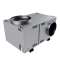 Caisson C4 Ecowatt, 3800 m3/h, refoul. vert double piquage, iso 25 mm, tri 400V