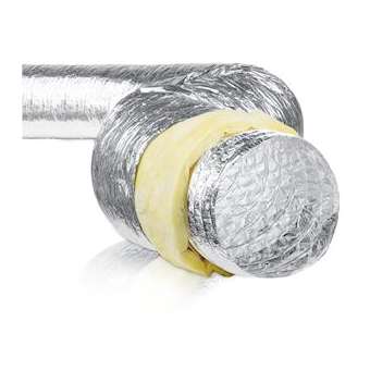 Gaine souple alu iso thermique 25 mm, classement M0/M1, D 250 mm, longueur 10 m|S&P France ( Unelvent )-UNE820601