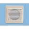 Grille plastique intérieure, diamètre de raccordement 100 mm