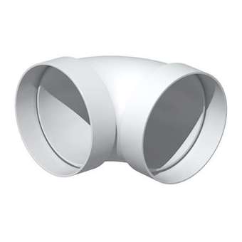 Coude 90DEG circulaire PVC rigide, D 100 mm, gamme TUBPLA|S&P France ( Unelvent )-UNE833652