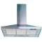 Caisson d'extraction cuisine non motorisé, design pyramide, largeur 90 cm, inox|S&P France ( Unelvent )-UNE560103