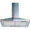 Caisson d'extraction cuisine non motorisé, design pyramide, inox, largeur 60 cm|S&P France ( Unelvent )-UNE560101