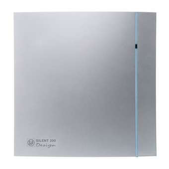 Aérateur design, 175 m3/h, façade silver, tempo réglable de 1 à 30 mn D 116 mm|S&P France ( Unelvent )-UNE400025