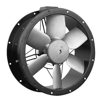 Ventilateur tubulaire aluminium, 4 950 m3/h, 4 pôles, D400 mm, Tri 400V, pales H|S&P France ( Unelvent )-UNE023120