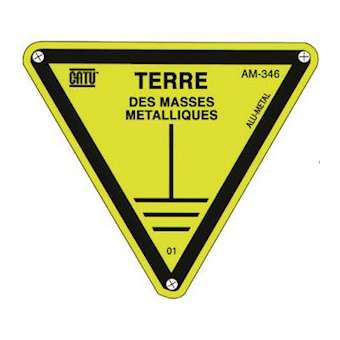 triangle alu 'terre des masses' 100mm|Catu-CATAM-346