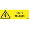 etiquette autocollante haute tension