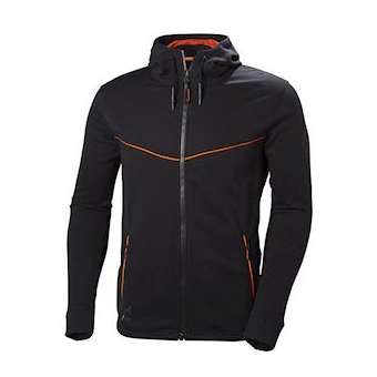 Sweat à capuche Evolution noir taille L|Bizline-BIZ732299