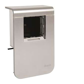 Support d'appareillage 45x45 pour plinthe SL20080 alu|Hager-HAGSL20080970D1