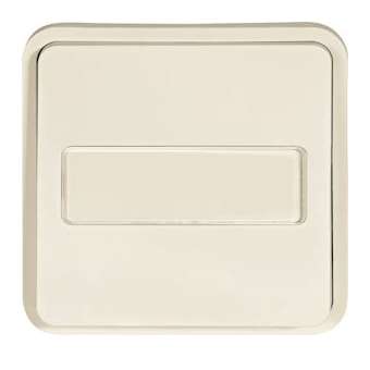 cubyko Poussoir à fermeture 1F porte-étiquette 1F associable blanc IP55|Hager-HAGWNA025B