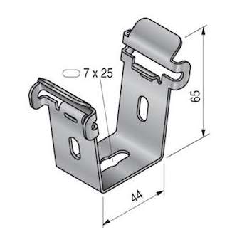 Support multifonction SUL50, ZM, pour chemin de câbles fil largeur 50mm|Niedax France-NDX553118