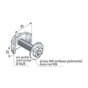 Eclisse KU20 pour chemins de câbles fil, I2|Niedax France-NDX554134