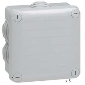 Lot de 5 boîtes de dérivation étanche Plexo 100x100mm|Legrand-LEG200160