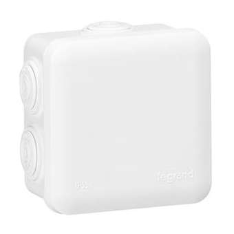 Boîte de dérivation carrée - 80x80x45 mm - fermeture par enclipsage - blanc|Legrand-LEG094518