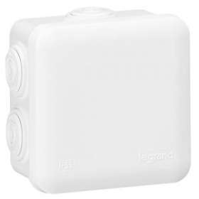 Boîte de dérivation carrée - 80x80x45 mm - fermeture par enclipsage - blanc|Legrand-LEG094518