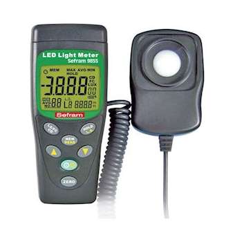 Luxmètre numérique pour éclairage LED et normal. 99 mesures de mémoire|Sefram instruments-FR4SEFRAM9855