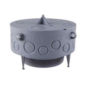 Couvercle plat diamètre 140 grande tête de pieuvre|SIB-SIBP03151