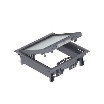 Boîtier de sol à bord recouvrant GES4-2U10T 7011|Obo bettermann france-BTM7405145