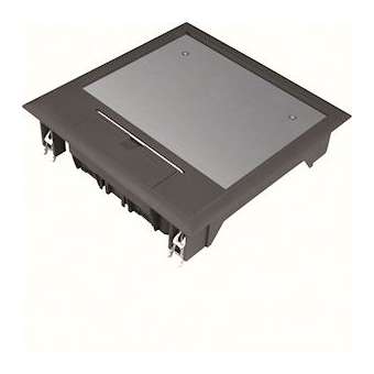 Boîte de sol 12 modules noire|Hager-HAGVQ06059005