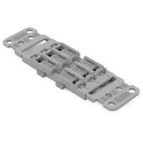 Adaptateur de fixation avec décharge de 3 pôles pour connecteur de passage avec|Wago contact-WAG221-2503