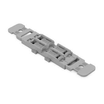 Adaptateur de fixation avec décharge de 2 pôles pour connecteur de passage avec|Wago contact-WAG221-2502