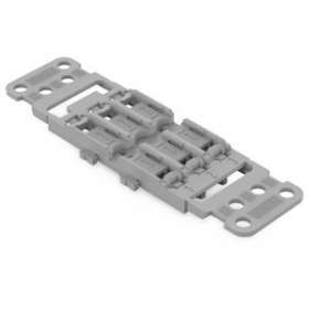 Adaptateur de fixation avec décharge de 3 pôles pour connecteur de passage avec|Wago contact-WAG221-2513