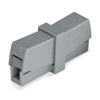 Borne de service pour luminaires / Gris|Wago contact-WAG224-201