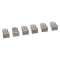 Borne de connexion Nylbloc auto pour fils rigides - 6 bornes grises pour 2 fils|Legrand-LEG098482