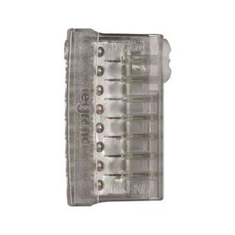 Borne de connexion Nylbloc auto pour fils rigides - 3 bornes grises pour 8 fils|Legrand-LEG098488