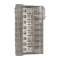 Borne de connexion Nylbloc auto pour fils rigides - 3 bornes grises pour 8 fils|Legrand-LEG098488
