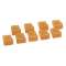 Borne de connexion Nylbloc auto pour fils rigides - 9 bornes oranges pour 3 fils|Legrand-LEG098483