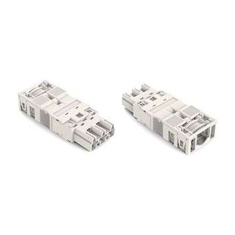 Connecteur mâle 3 pôles avec décharge de traction / Blanc|Wago contact-WAG770-133