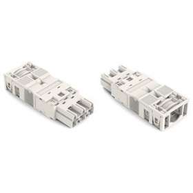 Connecteur mâle 3 pôles avec décharge de traction / Blanc|Wago contact-WAG770-133