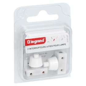 Mini-interrupteur à poussoir pour pied de lampe - 2A - 250V~ - blister|Legrand-LEG091167