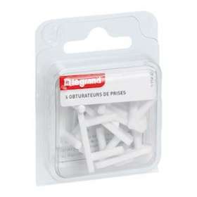 Cache-prises de courant - 6 caches pour prise sans terre|Legrand-LEG095840