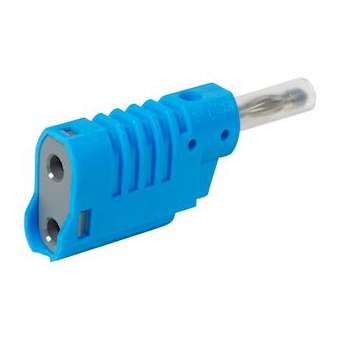 Fiche banane D4mm 16A 33V~ ou 70V embout isolant et fourreau rétractable - ble|Legrand-LEG050027